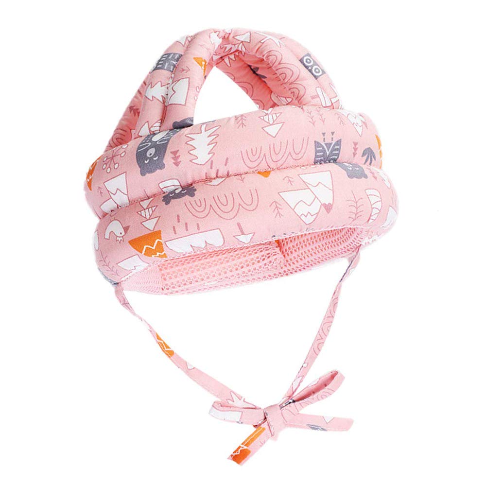 Protective Baby Helmet for Safety on the Go in Pink Forest by BOYIBO