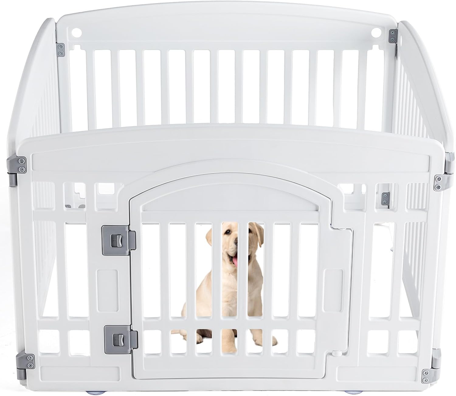 Expandable 4-Panel Dog Playpen for Medium Pets - Durable & Safe