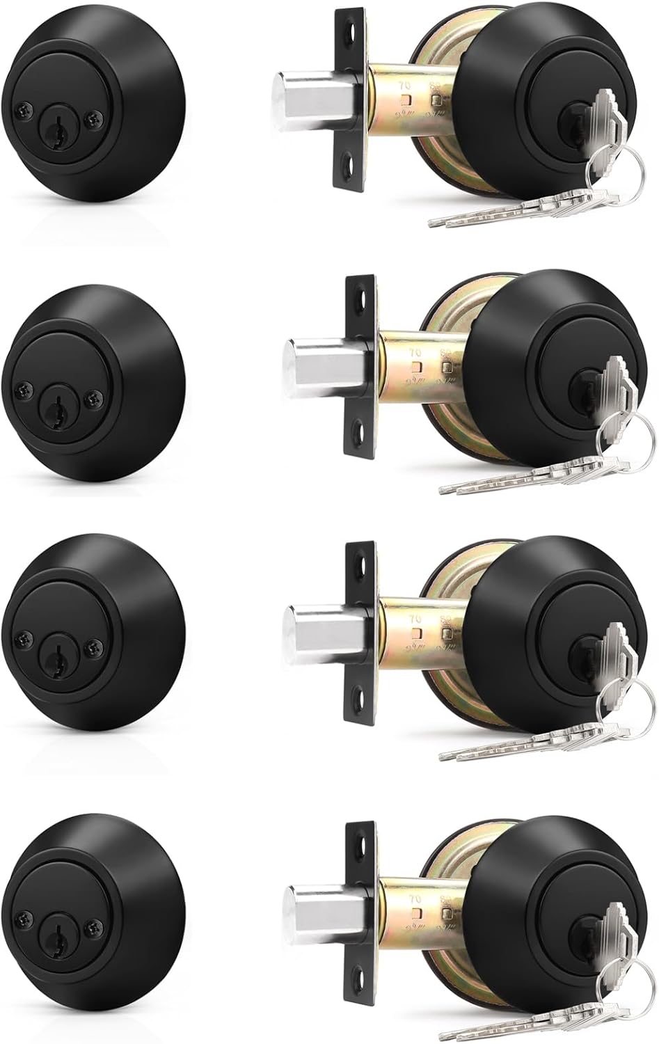 Probrico Double Cylinder Deadbolt Lock Set for Security Needs
