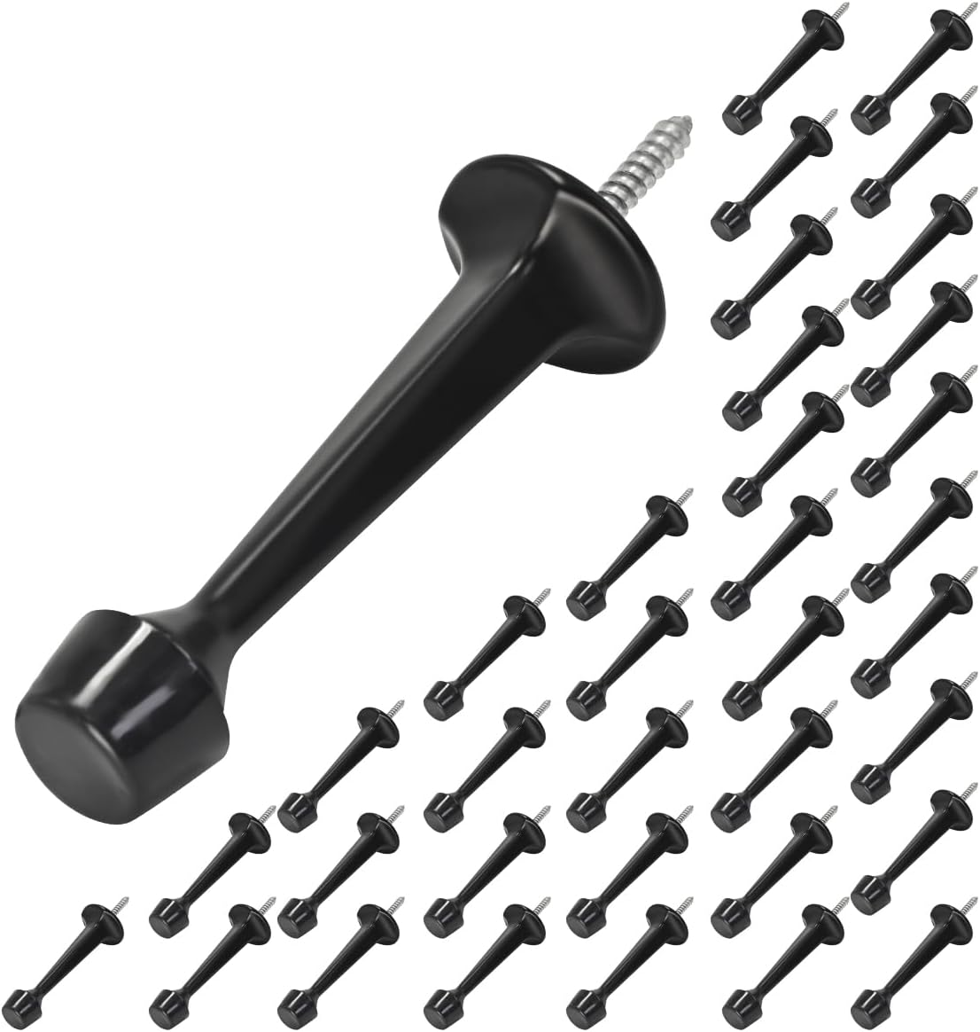 HOMOTEK 36 Pack Heavy Duty Door Stop with Soft Rubber Tip