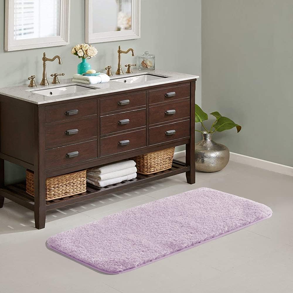 Large Extra Soft Shaggy Bath Mat for Luxurious Comfort