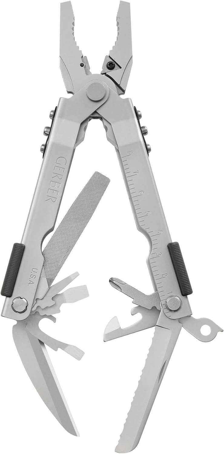 GERBER Multi-Plier 600 - 14 Tools in 1! Ultimate Stainless Steel Multitool