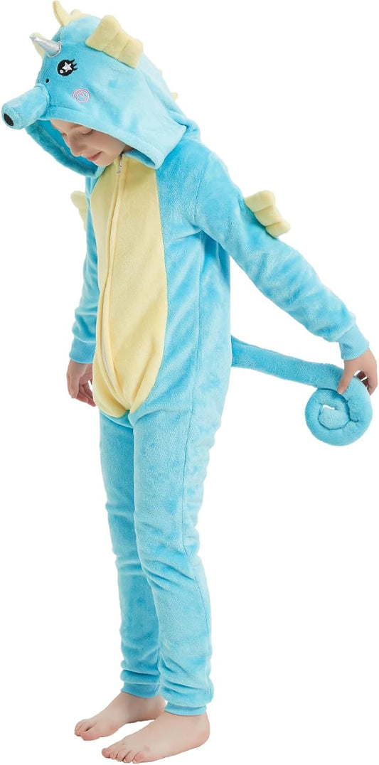 Kids Flannel Animal Onesie Costume by WEQJC for Fun