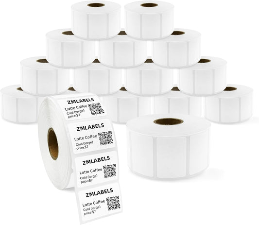 Compatible Thermal Labels Replacement for Zebra - 1.5in x 1in