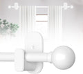 Curtain Rods No Drilling 2 Pack Adjustable 32-60in - Renter Friendly