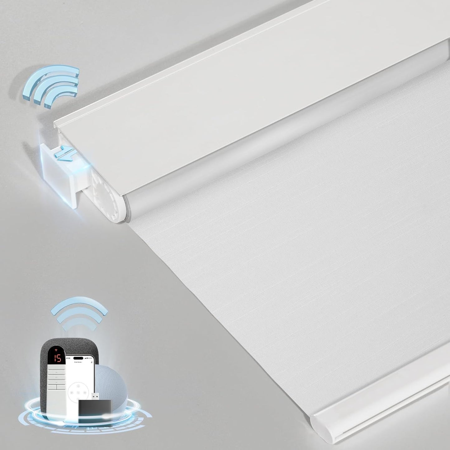 Smart Motorized Blinds with Remote for Easy Installation