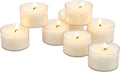 Stonebriar 192 Count White Unscented Tea Light Candles - Long Burn