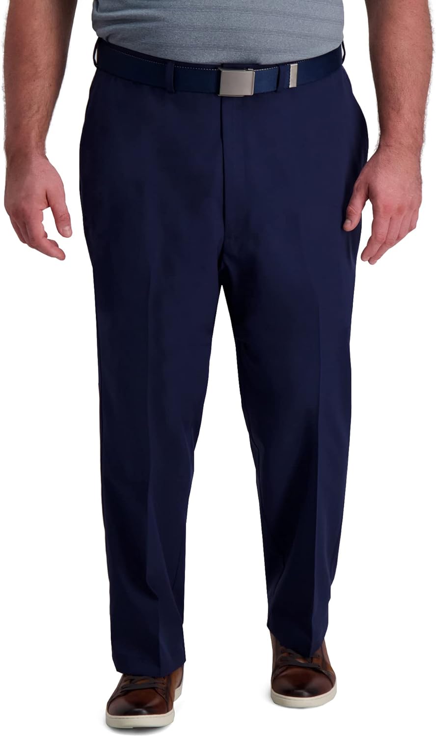 Haggar Mens Cool Right Performance Flex Classic Fit Pants