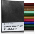Large Monthly Planner 2025-2026 in Acadia Black - 18-Month Planner