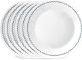 Corelle 6-Piece 8.5 in Lunch Round Plates - Lightweight Durable Set