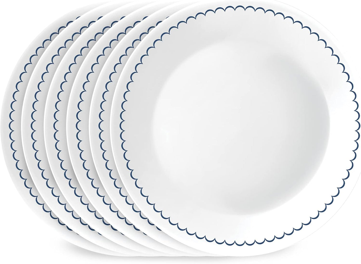 Corelle 6-Piece 8.5-Inch Lunch Round Plates for Every Meal