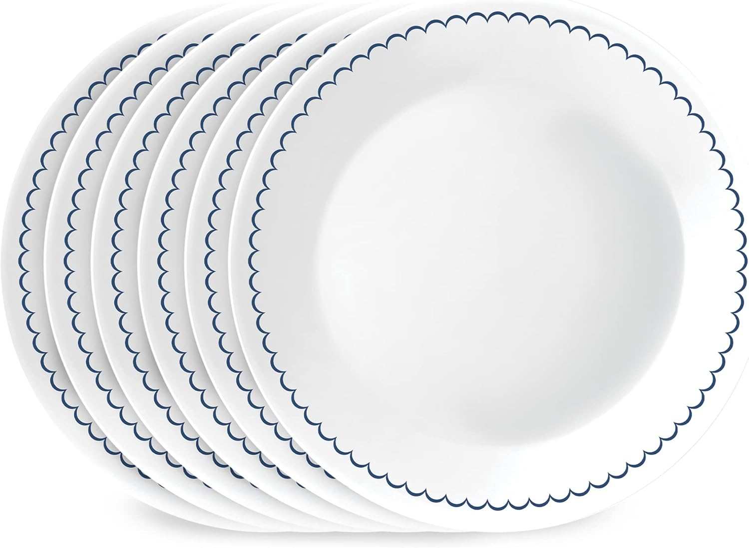 Corelle 6-Piece 8.5-Inch Lunch Round Plates for Every Meal