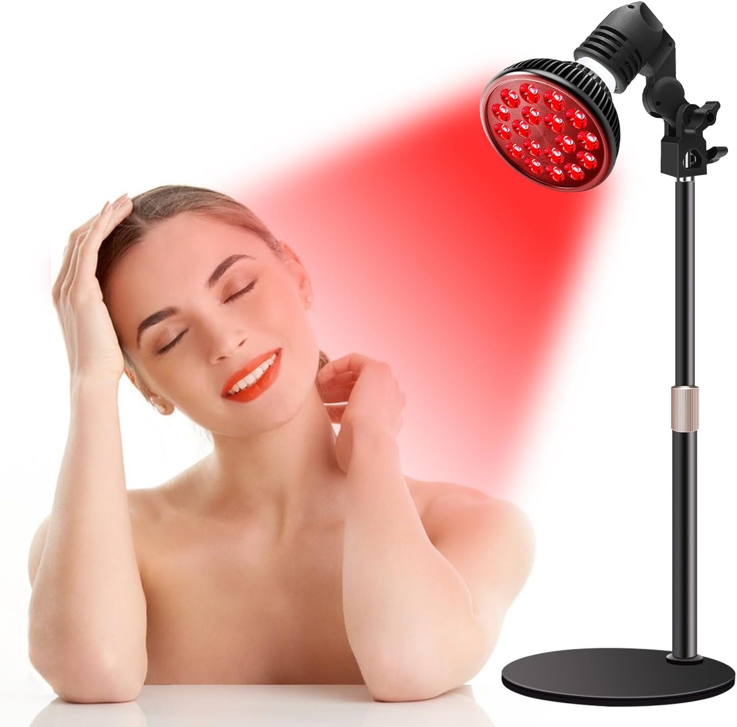Wolezek Red Light Therapy Lamp for Face and Body Treatment