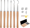Wood Lathe Turning Tool Set 6PC - Replaceable Carbide Inserts
