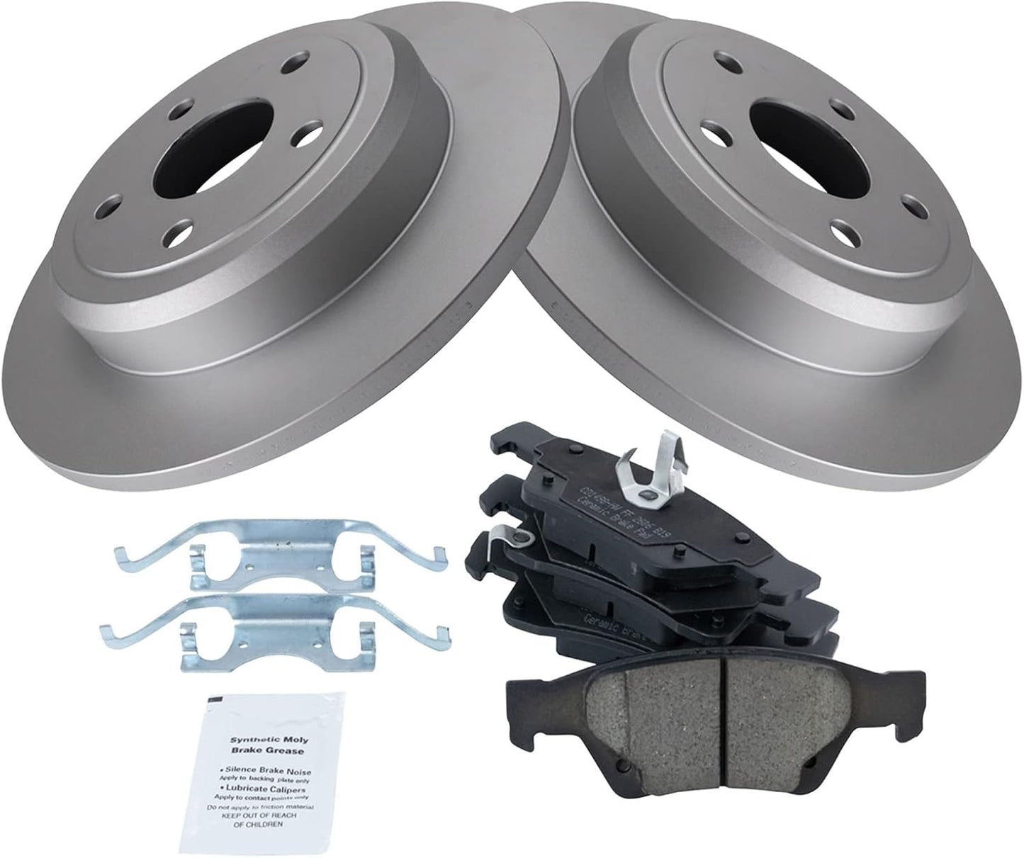 TRQ Rear Brake Pad & Rotor Kit for Dodge Durango & Jeep