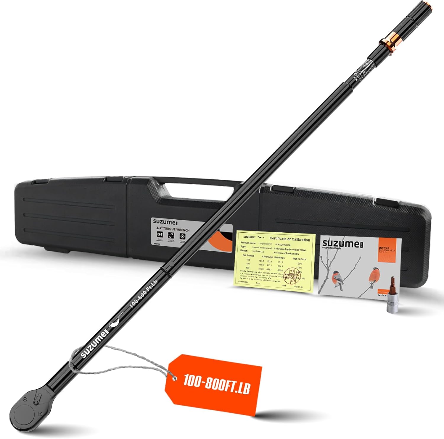 SUZUME 3/4 Inch Torque Wrench for Heavy Equipment and Trucks