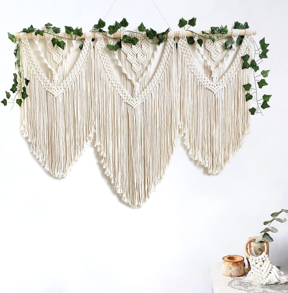 Large Macrame Wall Hanging - Chic Boho Tapestry Decor Art