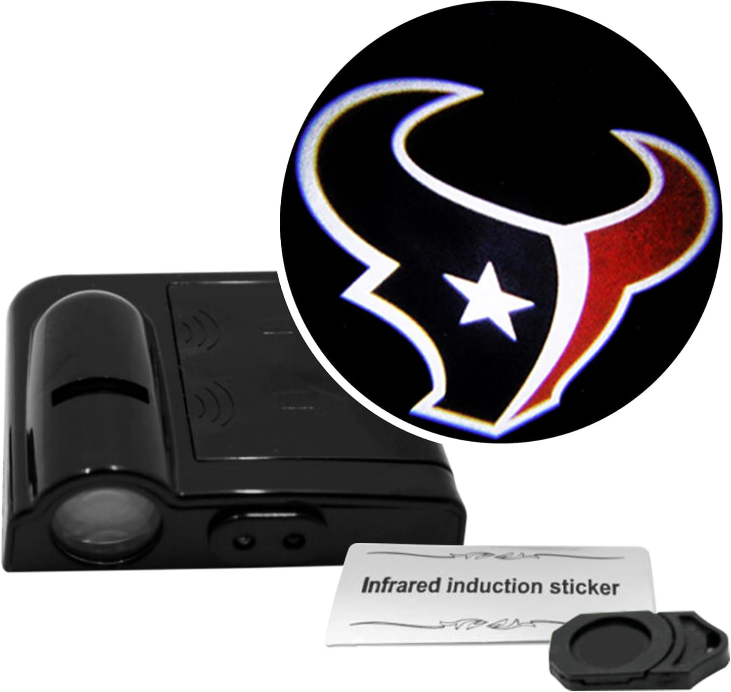 LED Car Door Light - Houston Texans Wireless Projector Upgrade