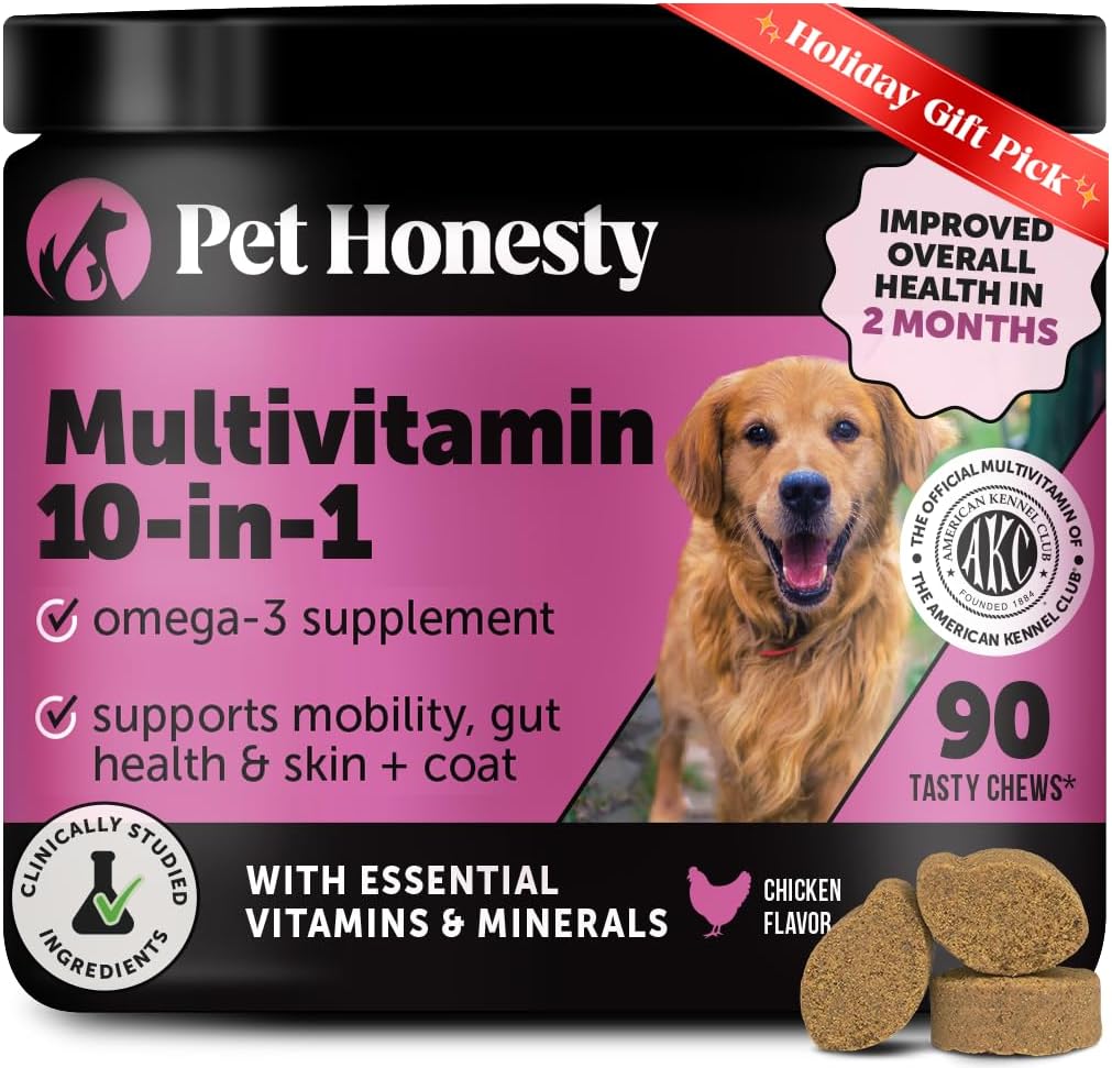 Multivitamin Dog Supplement with Glucosamine for Joint Health