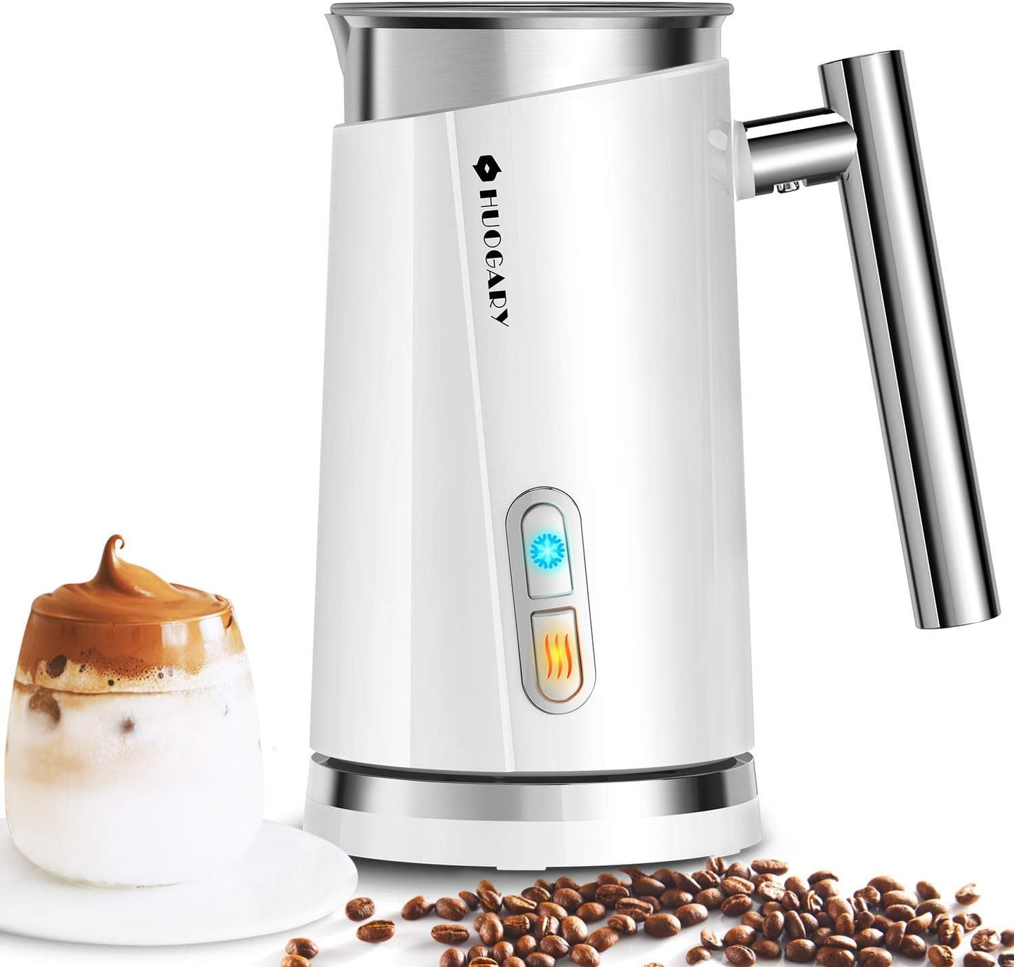 Huogary Milk Frother for Perfect Foam and Hot Milk Every Time