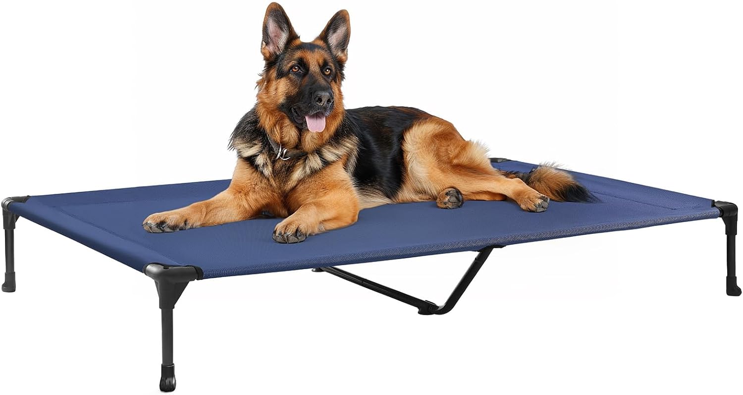 Veehoo Outdoor Elevated Dog Cot Bed for X-Large Dogs Comfort