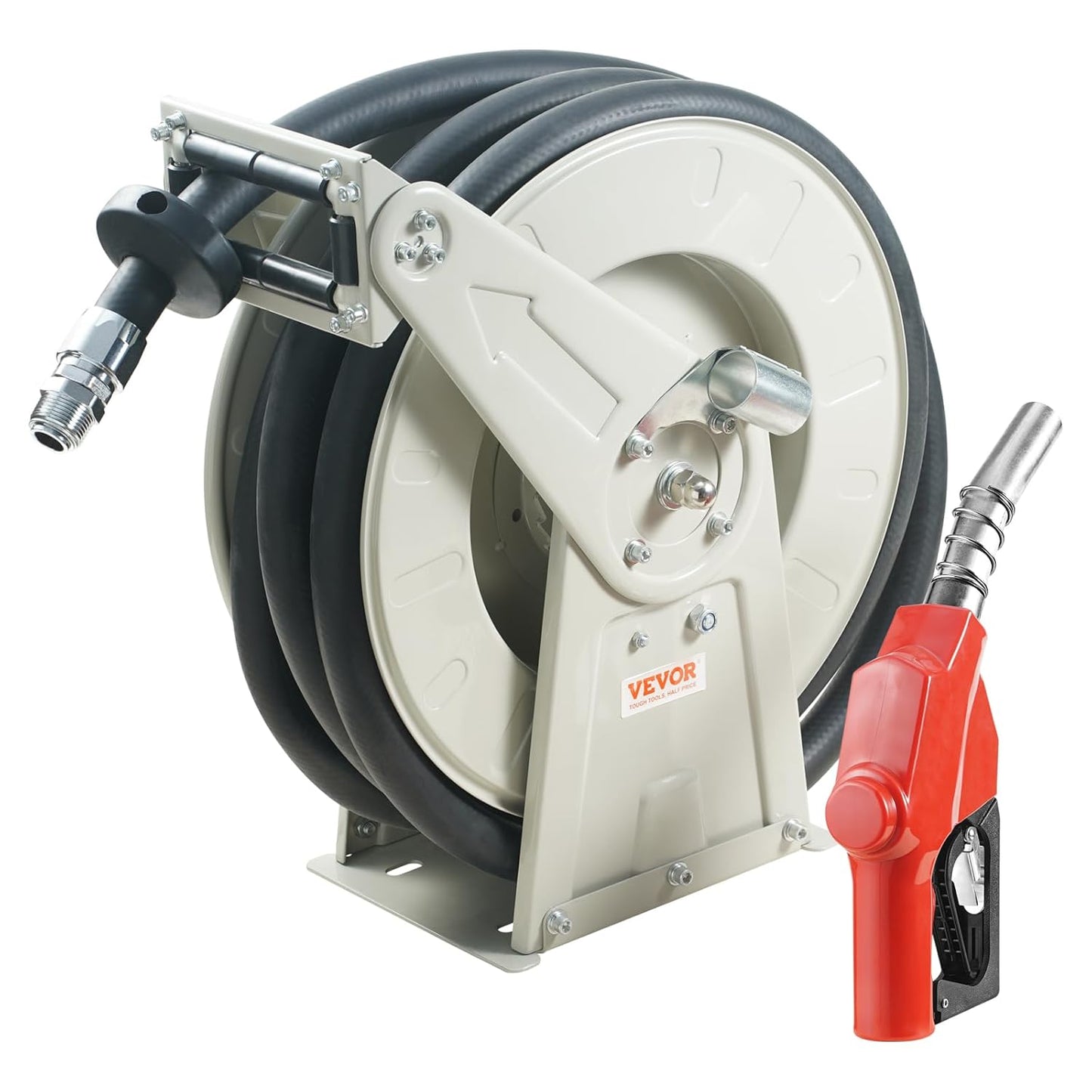 VEVOR 3/4in x 66ft Fuel Hose Reel for Efficient Diesel Delivery