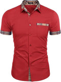 COOFANDY Men's Short Sleeve Dress Shirt for Casual Style