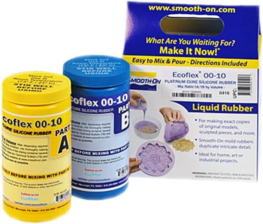Ecoflex 00-10 Super-Soft Silicone Rubber for Creative Projects