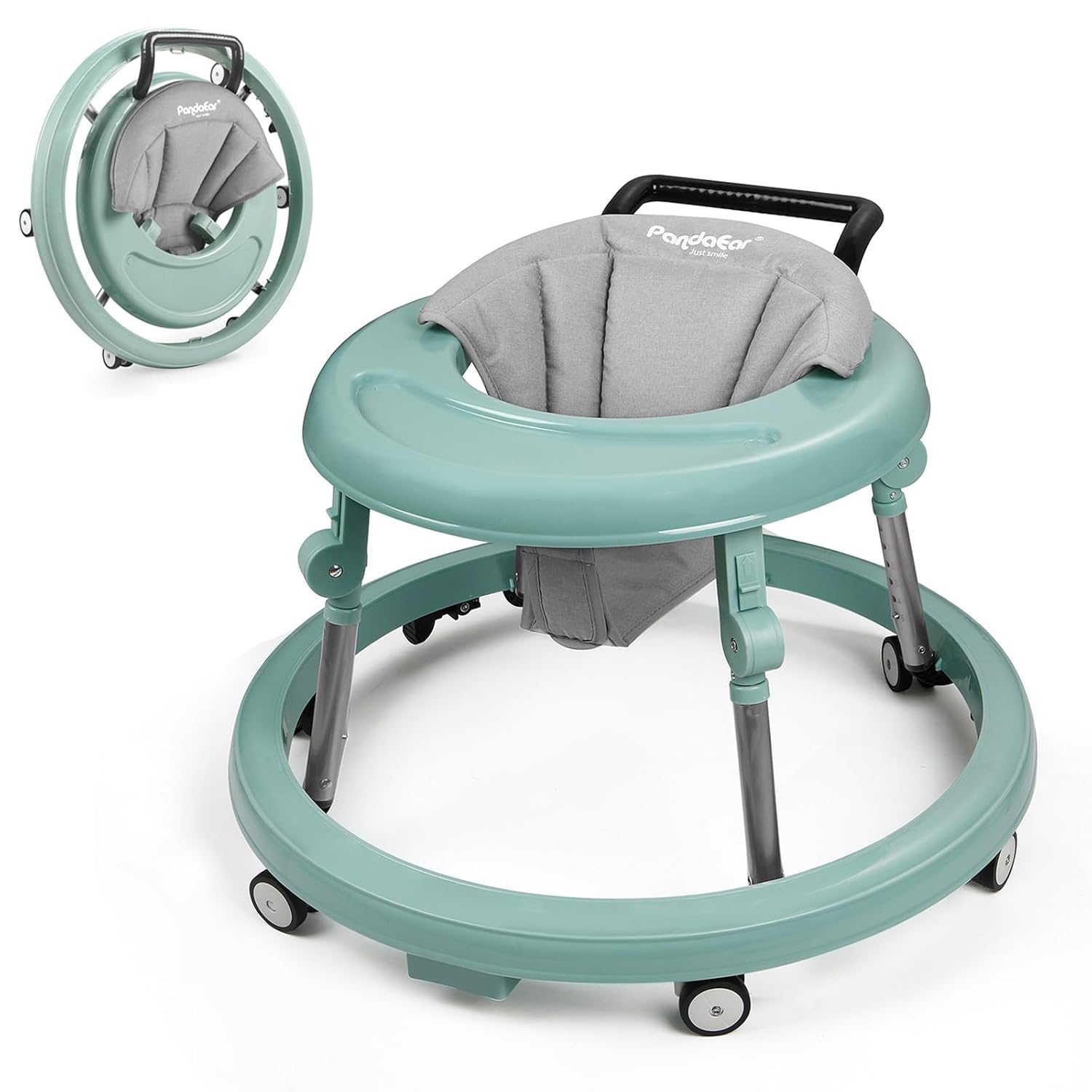 PandaEar Baby Walker with Wheels & Adjustable Height for Infants