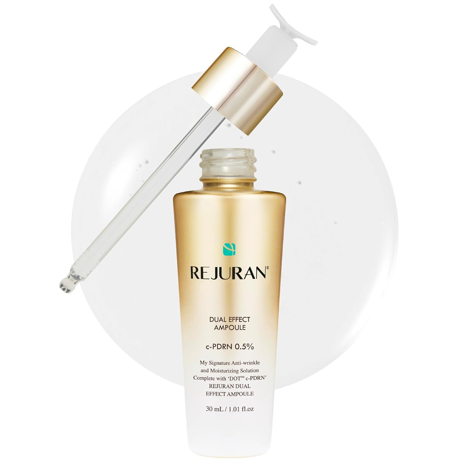 REJURAN Dual Effect Ampoule - Salmon DNA Face Serum for Aging