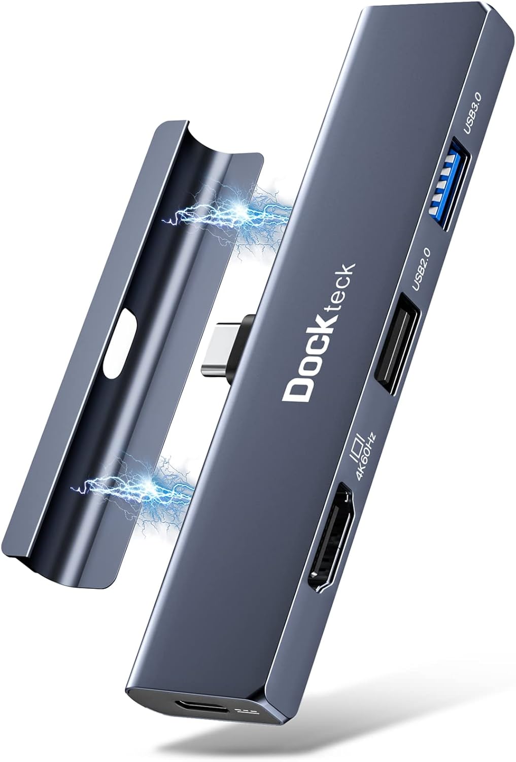 iPad Pro USB C Hub Multiport Adapter - 5 in 1 Dockteck Hub
