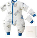 Toddler Sleep Sack with Feet 2.5 TOG - Quilted Removable Sleeves