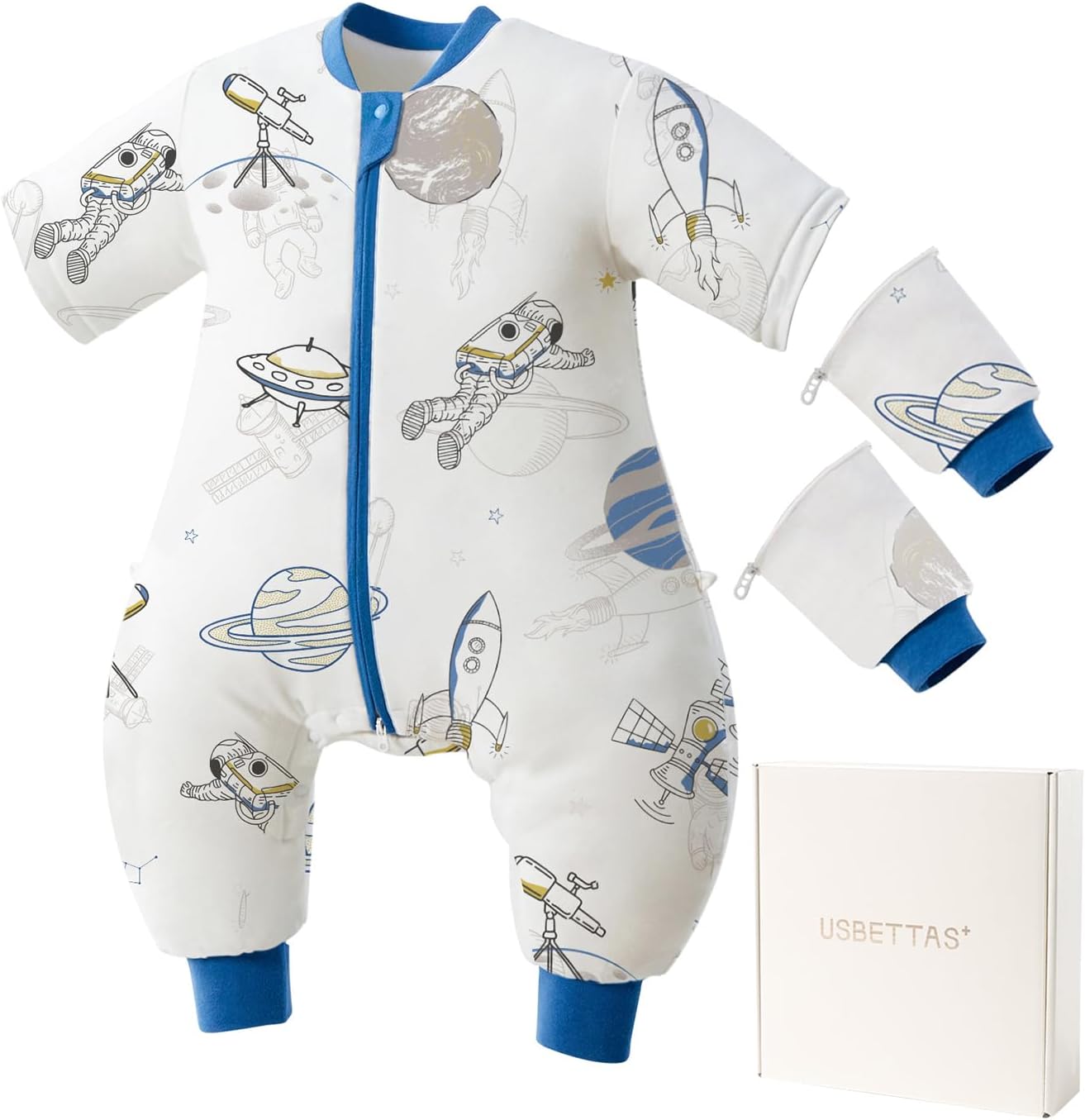 Toddler Sleep Sack with Feet: Warm Quilted Baby Sleeping Bag