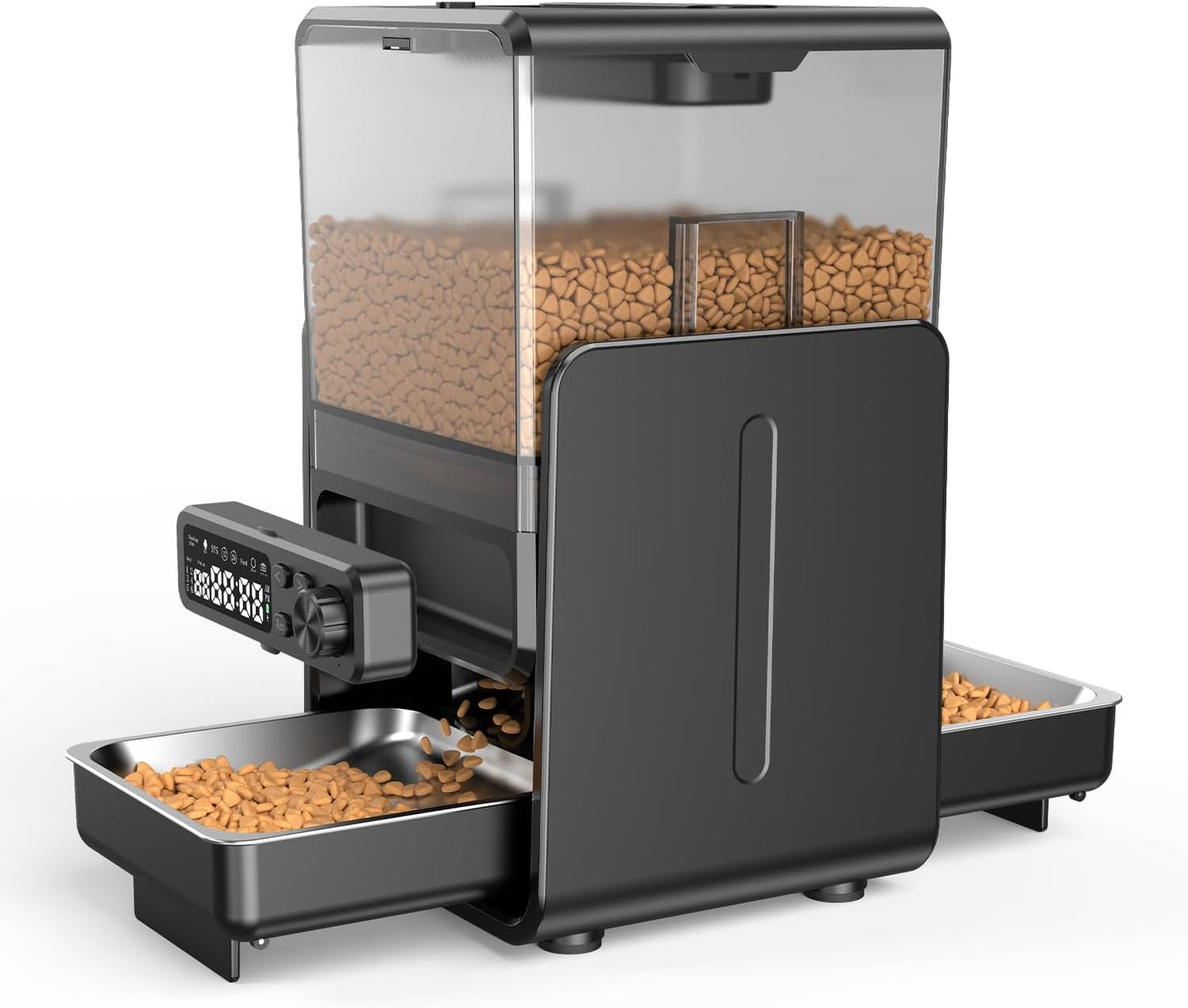 Automatic Cat Feeder for 2 Cats with Adjustable Bowls