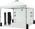 10ftx10ft Pop Up Canopy Tent with Sidewall and Pockets - Instant Shade