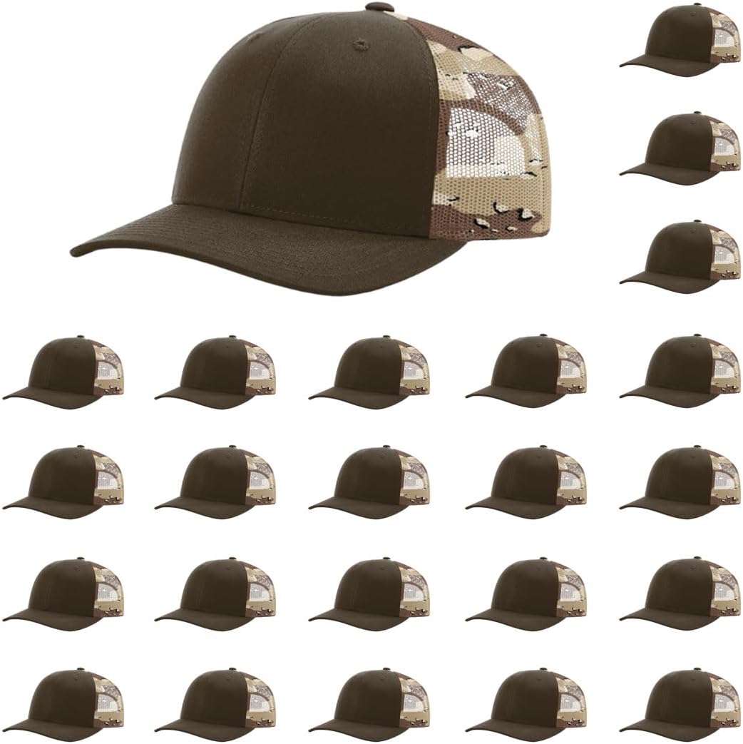 Richardson 112 Classic Six-Panel Adjustable Snapback Trucker Cap