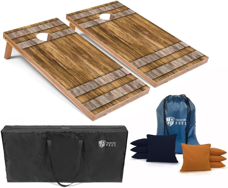 Tailgating Pros Cornhole Boards: Official 4x2 Game Set