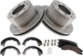 TRQ Rear Brake Pad & Rotor Kit for 2013-2017 Silverado 3500 HD