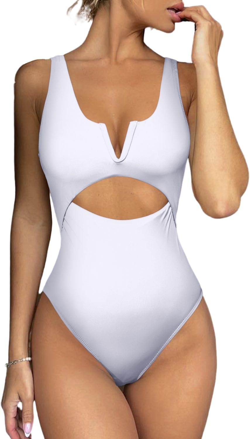 Meyeeka Womens One Piece Swimsuits for Tummy Control & Style