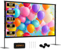 Projector Screen with Stand 100 in 16:9 Outdoor Portable - Stable