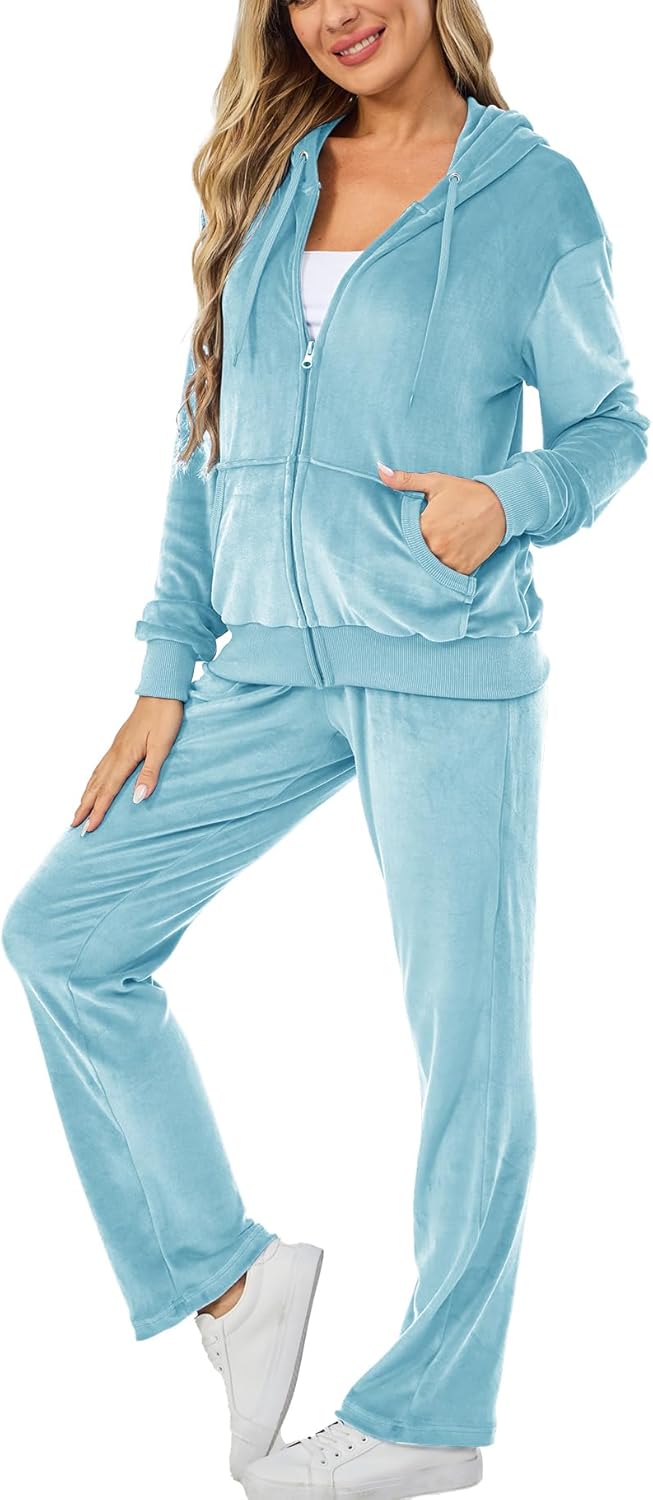 Velour Track Suits for Women Set - Cozy and Stylish Sweatsuits