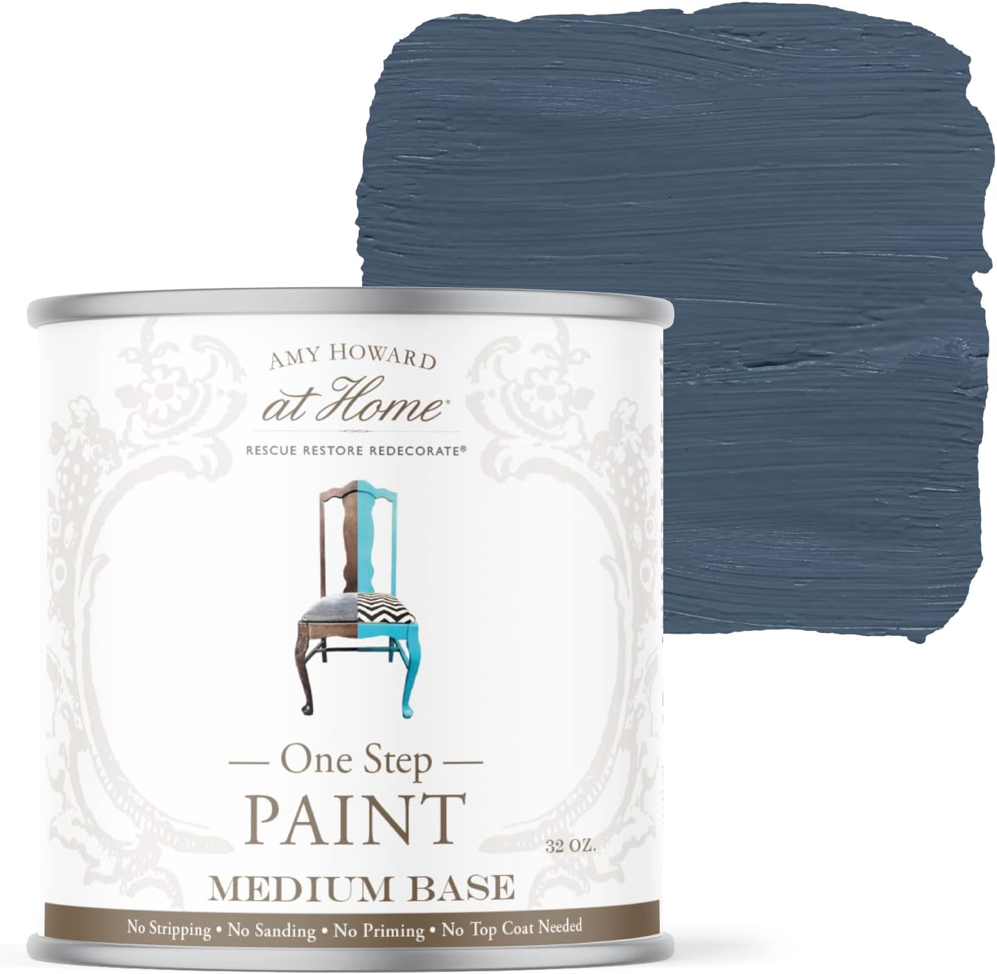 Chalk-Based One Step Paint for Furniture and Decor in Lakai Blue