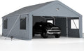 2 Car Carports 20X20 Heavy Duty Portable Garage Canopy Shelter
