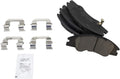 TRQ Front Brake Pads Ceramic Compatible with 2004-2009 Kia Spectra