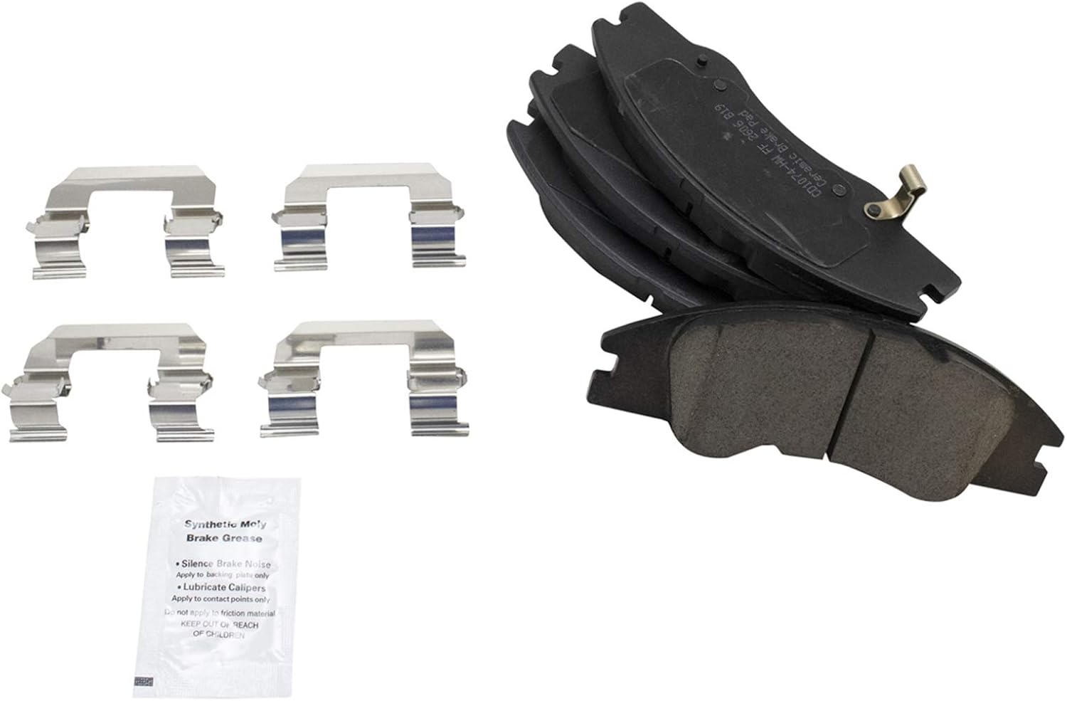 TRQ Front Brake Pads Ceramic for 2004-2009 Kia Spectra Models