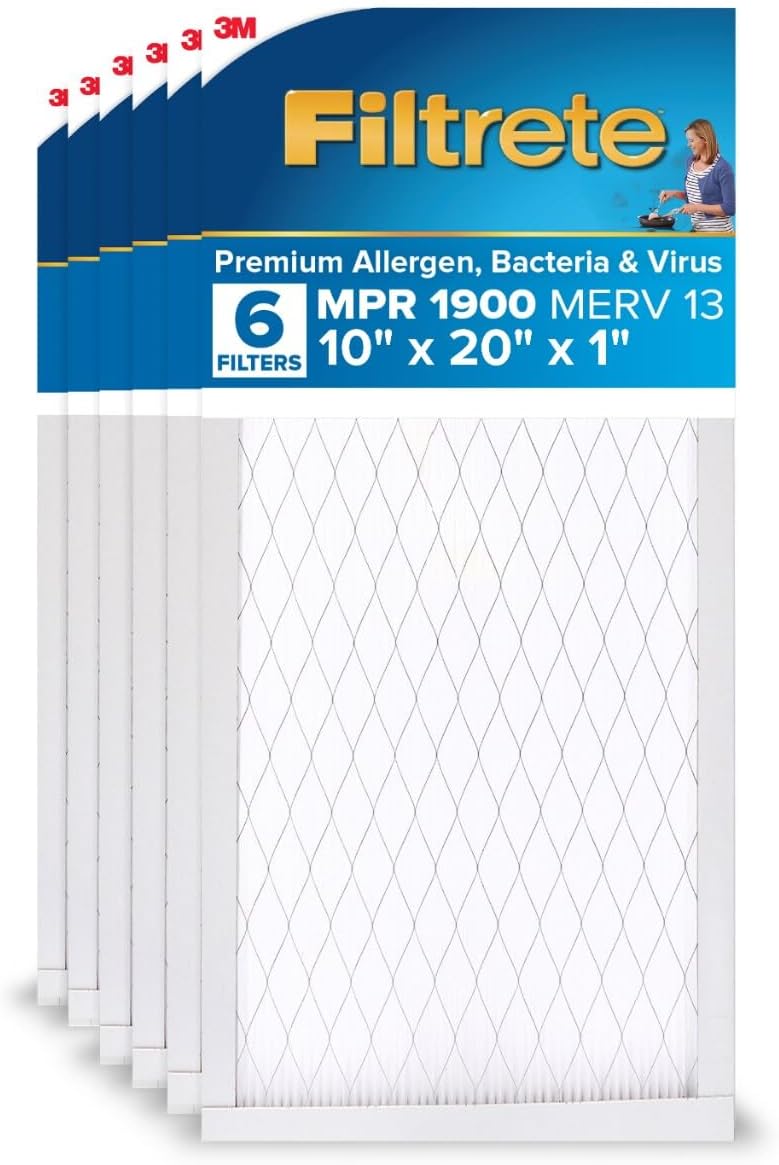 Filtrete 10x20x1 AC Furnace Air Filter for Cleaner Air