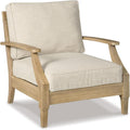 Clare View Outdoor Lounge Chair - Weatherproof Eucalyptus Seating