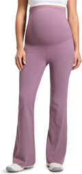 Butterluxe Maternity Flare Leggings with Pockets 31in - Over the Belly