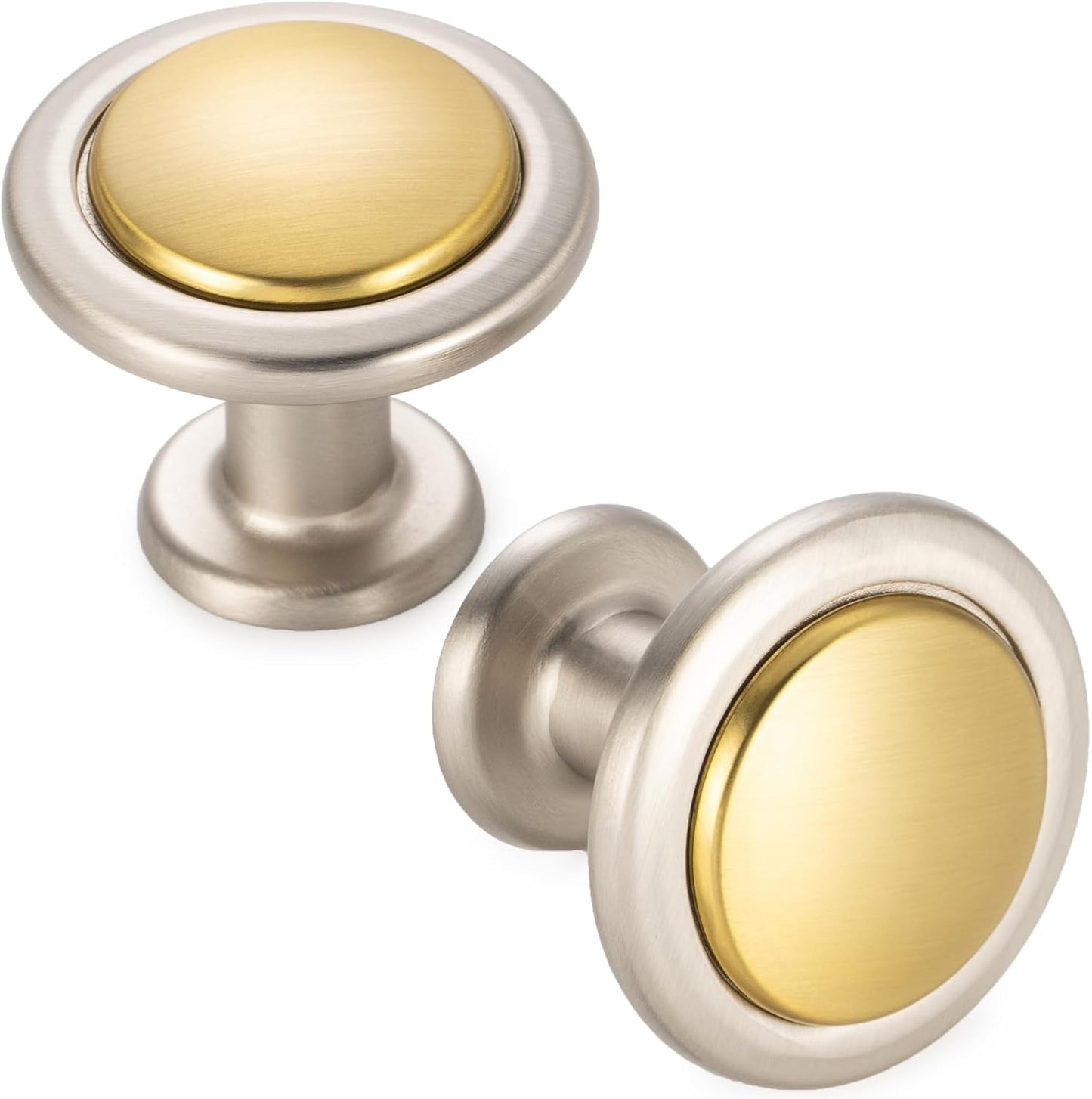 KOOFIZO 30 Pack Gold and Nickel Kitchen Cabinet Knobs for Home