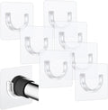 Sibba Adhesive Shower Rod Holder Set: No-Drill, Heavy Duty!